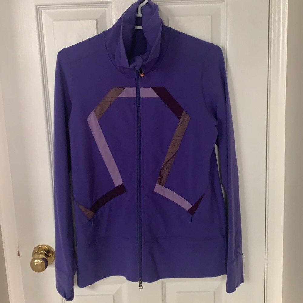 Lulu Lemon Purple Zip Up Size 8